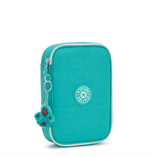 Kipling 100 Pens Classic Case Bags Turquoise Sea | CA 2031XY